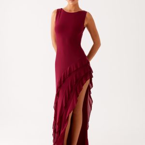 Hendrix Maxi Dress - Raspberry Wine