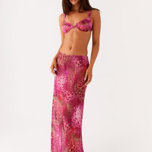 Camellia Maxi Skirt - Lavender Lagoon