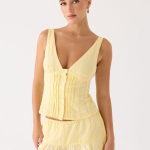 Aberley Top - Yellow