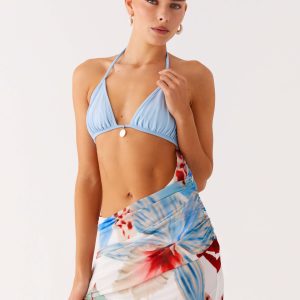 Acapulco Shell Mini Dress - Deep Sea Bloom