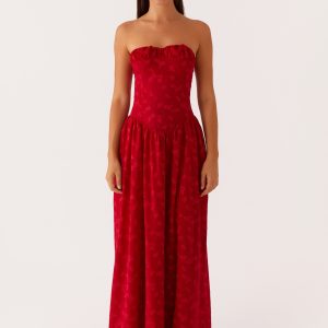 Adira Maxi Dress - Red