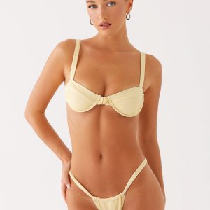Airlie Scrunch Bikini Bottoms - Yellow