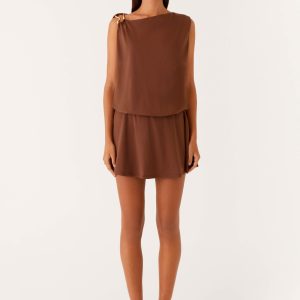 Ala Mini Dress - Chocolate