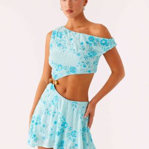 Aletta Sequin Mini Dress - Blue