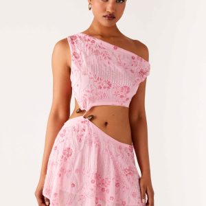 Aletta Sequin Mini Dress - Pink