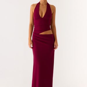 Almost Love Maxi Dress - Plum