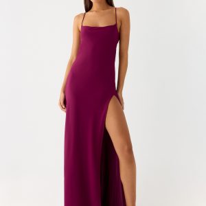 Alouette Maxi Dress - Plum