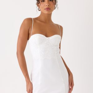 Aloura Lace Mini Dress - White