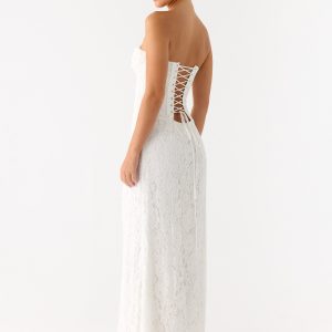Already Know Lace Maxi Dress - White