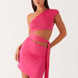 Amara Mini Dress - Hot Pink