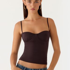 Ame Underwire Top - Chocolate