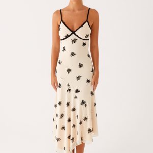 Amelia Midi Dress - Nude