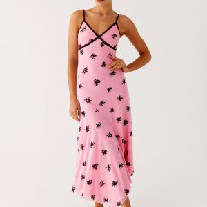 Amelia Midi Dress - Pink