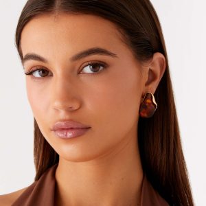 Andra Earrings - Tort