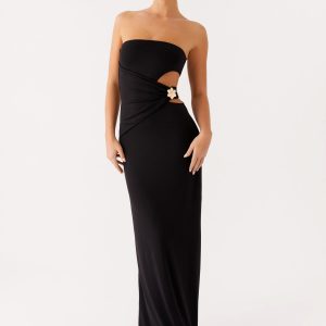 Anetta Maxi Dress - Black