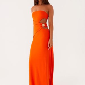 Anetta Maxi Dress - Orange