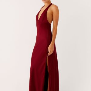 Angie Maxi Dress - Burgundy