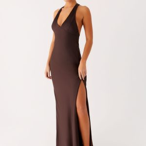 Angie Maxi Dress - Chocolate