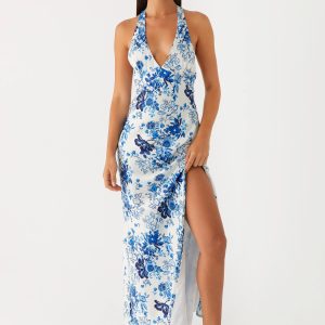 Angie Maxi Dress - Serene Sky Floral