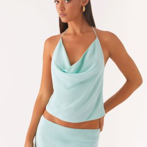 Another Life Halter Top - Pale Blue