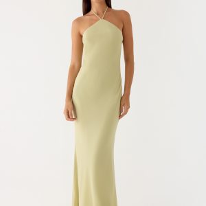 Anouk Halter Maxi Dress - Sage