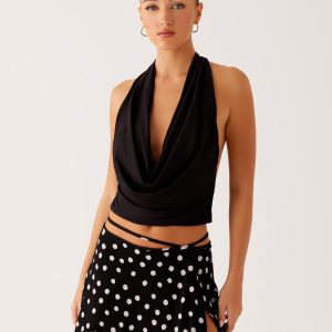 Ashi Cowl Top - Black