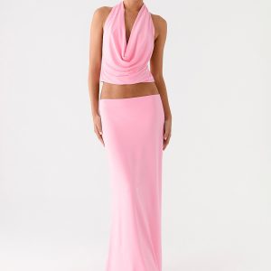 Ashi Maxi Skirt - Pink