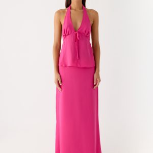 Ashlea Maxi Skirt - Fuchsia
