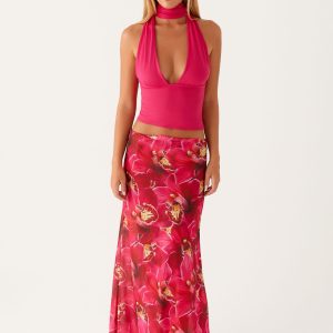 Ashley Maxi Skirt - Orchid Pink