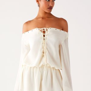 Astaria Mini Dress - Ivory