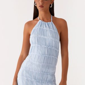 Aullie Mini Dress - Blue