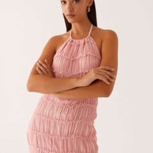 Aullie Mini Dress - Pink