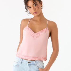 Avania Beaded Top - Pink
