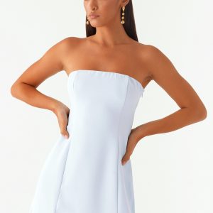 Ayanna Strapless Mini Dress - Blue