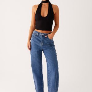 Back Again Straight Leg Denim Jeans - True Blue