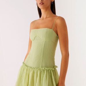 Bambini Mini Dress - Green