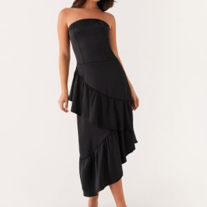 Beatrice Midi Dress - Black