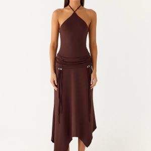 Becerra Midi Dress - Cool Chocolate