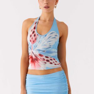 Bernie Halter Top - Deep Sea Bloom
