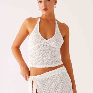 Bernie Halter Top - Ivory