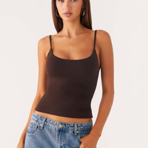 Blondie Tank Top - Chocolate