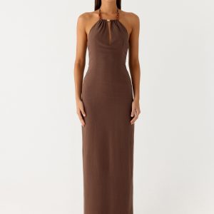 Bloomers Maxi Dress - Brown