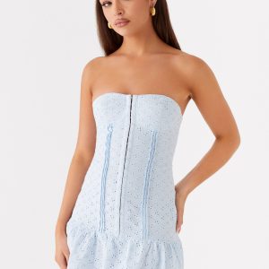 Bloomsbury Bustier Mini Dress - Blue