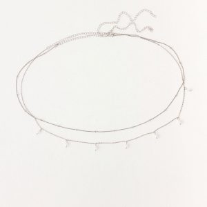 Blush Pearl Belly Chain - Silver