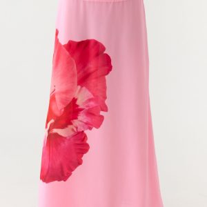 Blushing Bloom Maxi Skirt - Baby Pink
