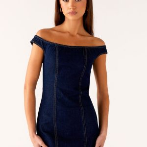 Bonnie Denim Mini Dress - Indigo