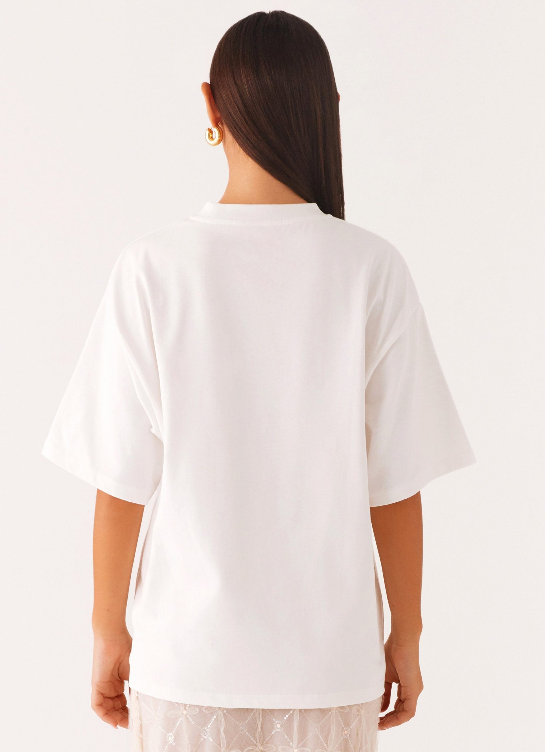 Born To Have Fun Oversized Graphic Tee - Blue Shell - Image 4