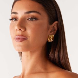 Bowie Earrings - Gold