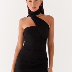 Breaking News Micro Mini Dress - Black