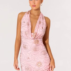 Busy Woman Mini Dress - Dusty Pink